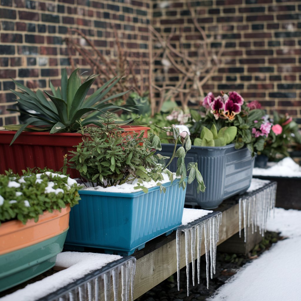 winter container garden