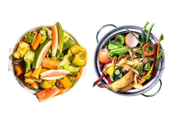 two compost buckets